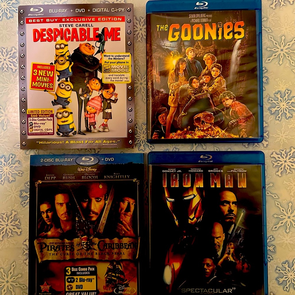 59. Movies Blue-Ray 4 for the price of one